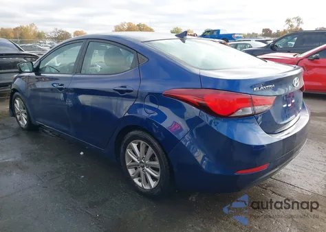 2015 Hyundai Elantra Se из США, поврежденный, VIN 5NPDH4AE3FH638380